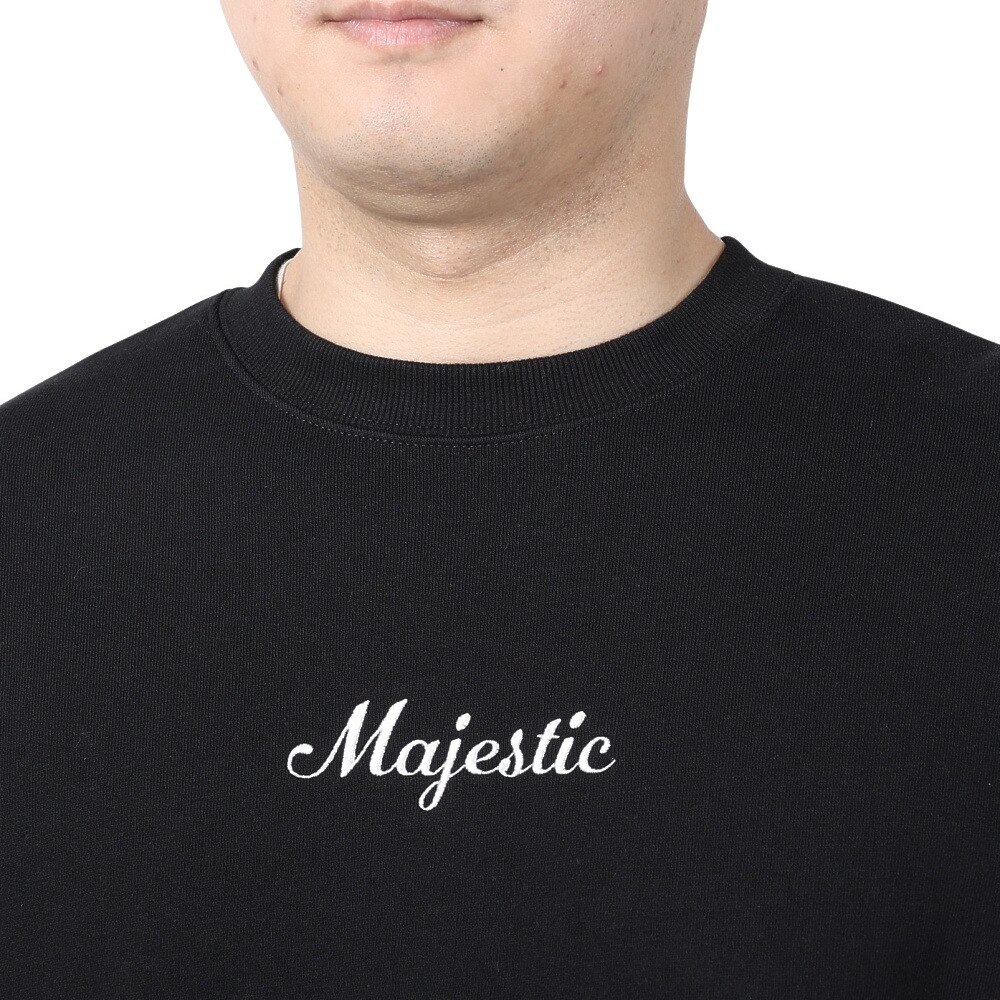 マジェスティック（MAJESTIC）（メンズ）クルースウェットシャツ OT0523FW0001-BLK
