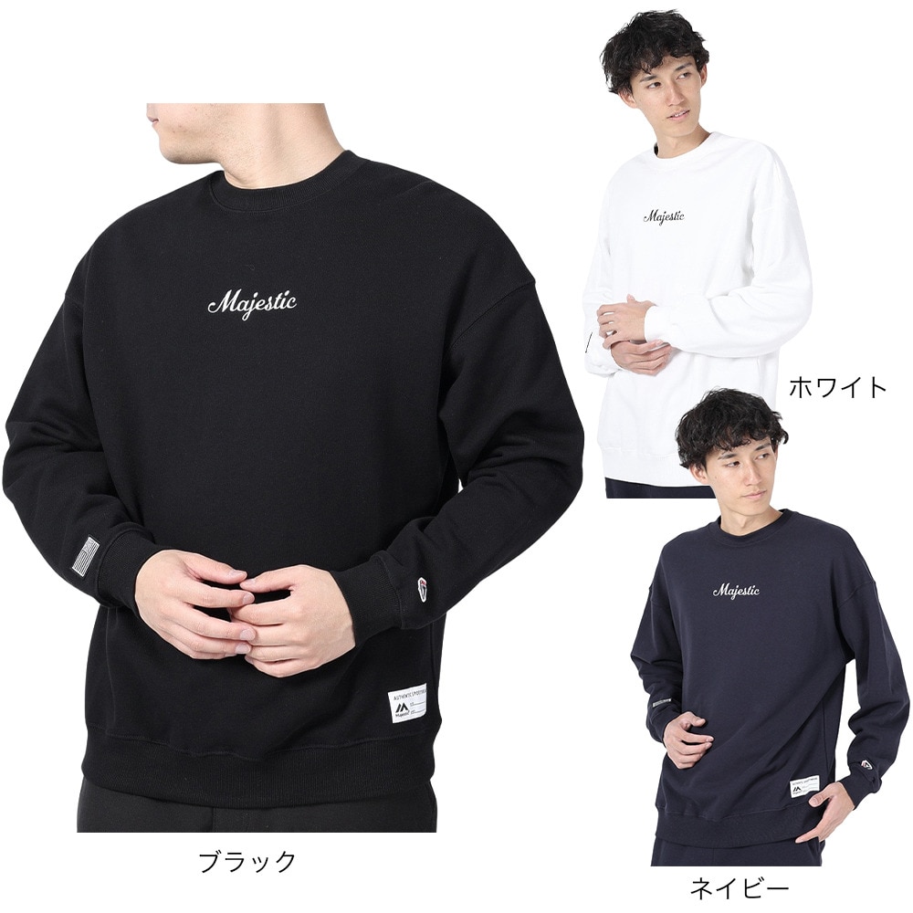 マジェスティック（MAJESTIC）（メンズ）クルースウェットシャツ OT0523FW0001-WHT
