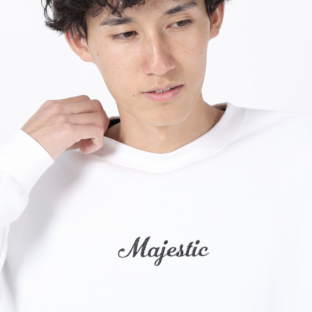 マジェスティック（MAJESTIC）（メンズ）クルースウェットシャツ OT0523FW0001-WHT