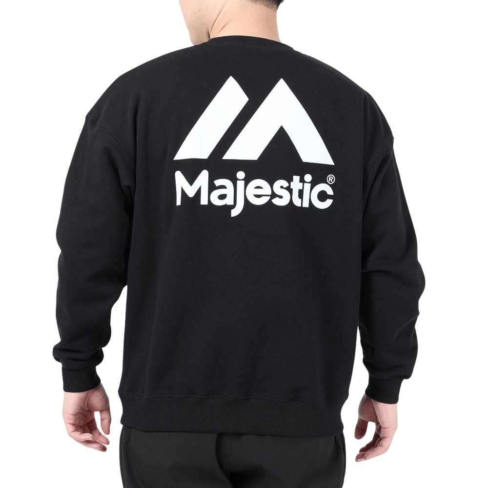 マジェスティック（MAJESTIC）（メンズ）クルースウェットシャツ OT0523FW0002-BLK