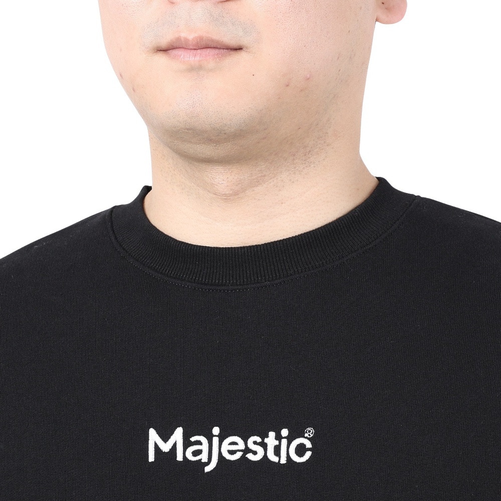 マジェスティック（MAJESTIC）（メンズ）クルースウェットシャツ OT0523FW0002-BLK