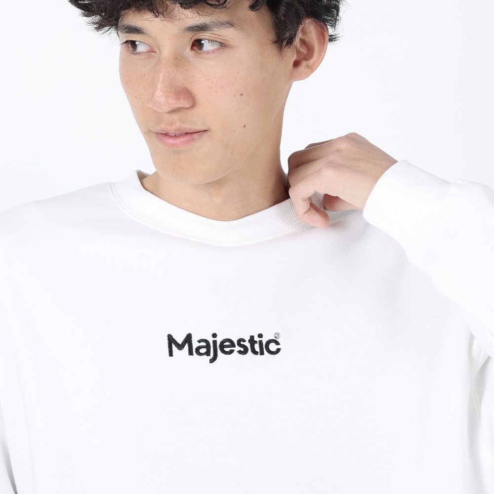 マジェスティック（MAJESTIC）（メンズ）クルースウェットシャツ OT0523FW0002-WHT
