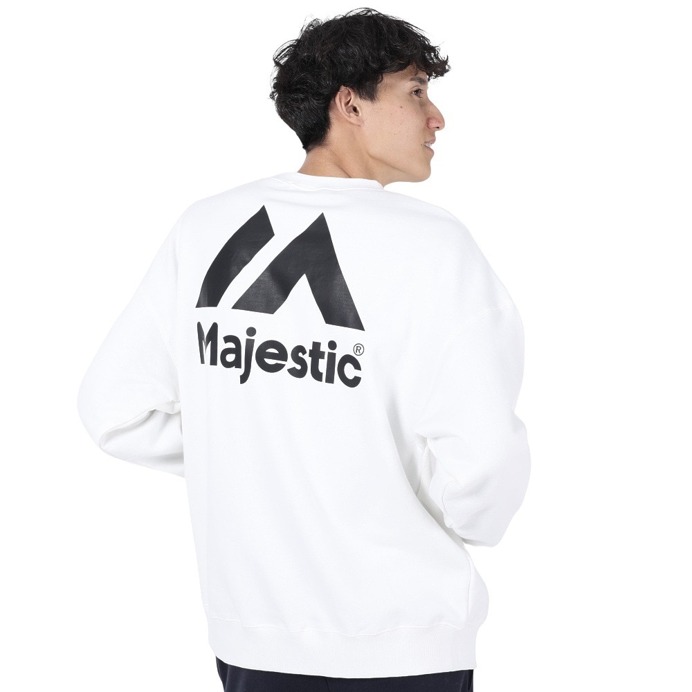 マジェスティック（MAJESTIC）（メンズ）クルースウェットシャツ OT0523FW0002-WHT