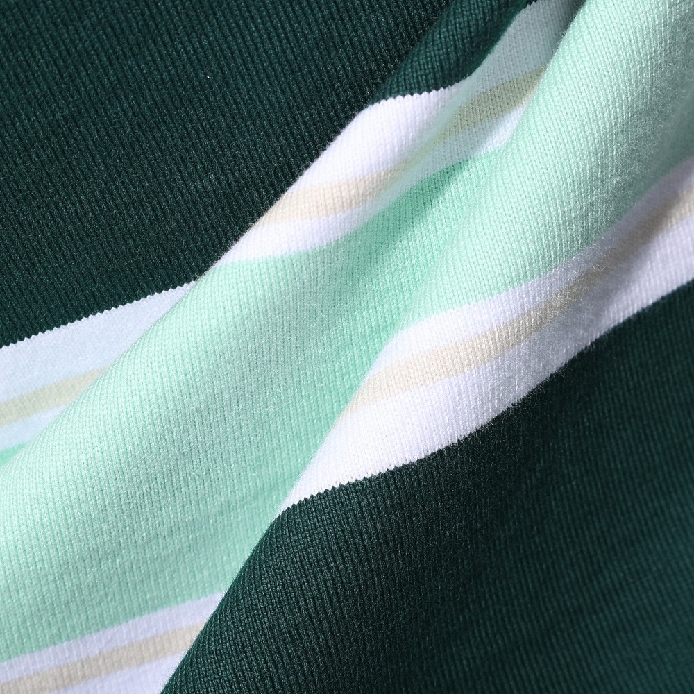 エクストララージ（XLARGE）（メンズ）EMBLEM STRIPED RUGBY シャツ 101241013001-GREEN