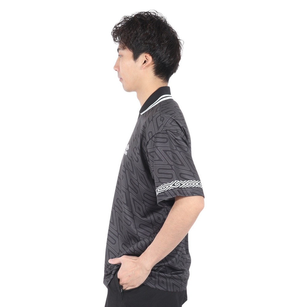 サイラス（SILAS）（メンズ）SILAS×UMBRO ゲームシャツ 110241014003-BLACK