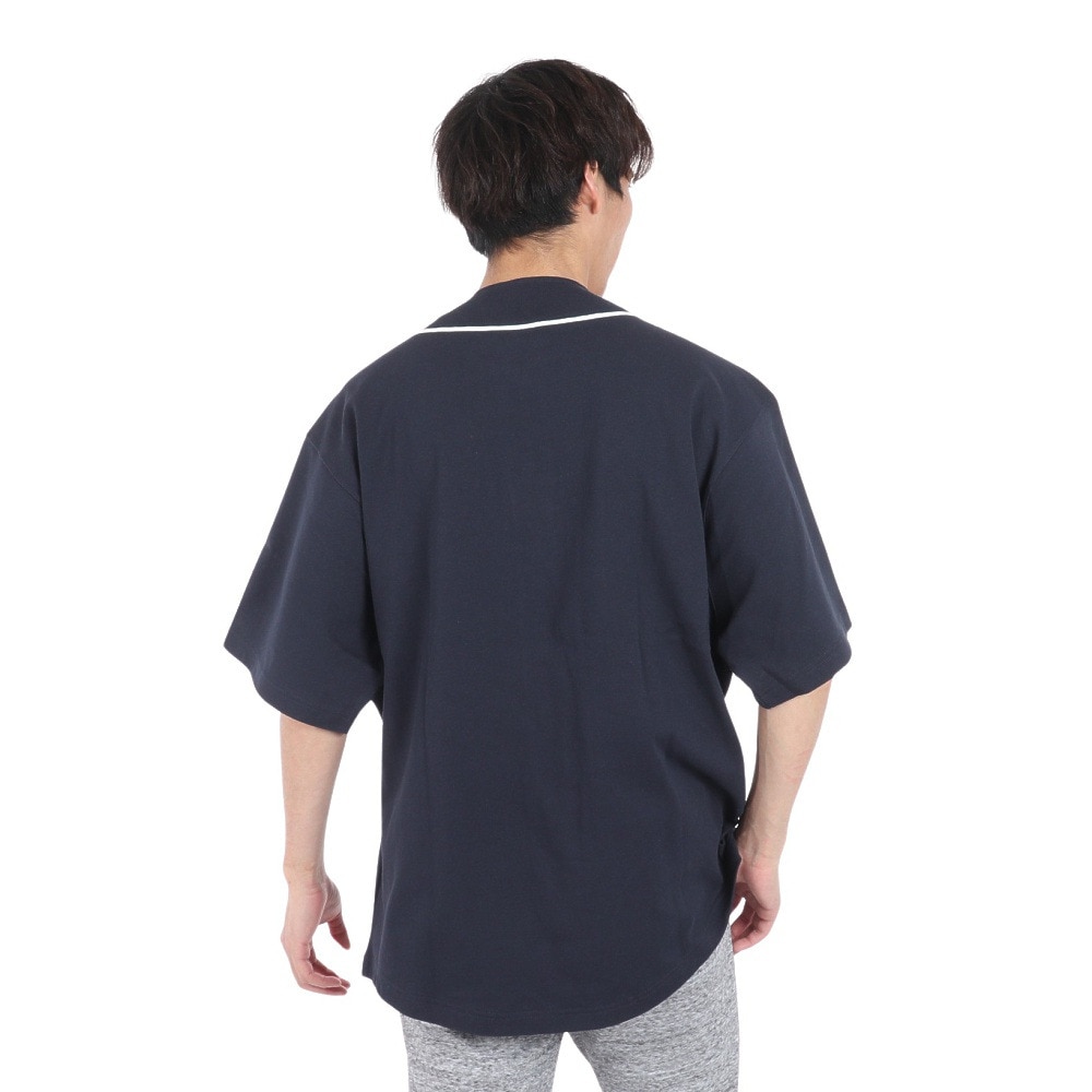 ラッセル（RUSSELL）（メンズ）ProCotton ベースボールシャツ RBM24S0005 NVY
