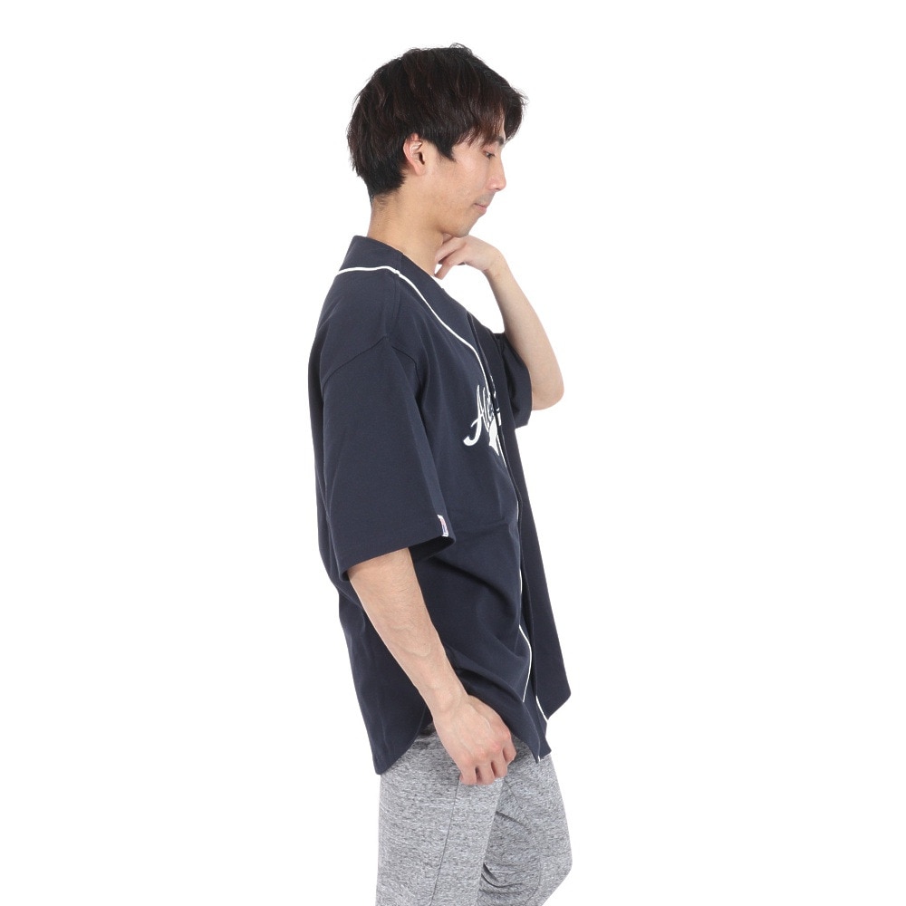 ラッセル（RUSSELL）（メンズ）ProCotton ベースボールシャツ RBM24S0005 NVY