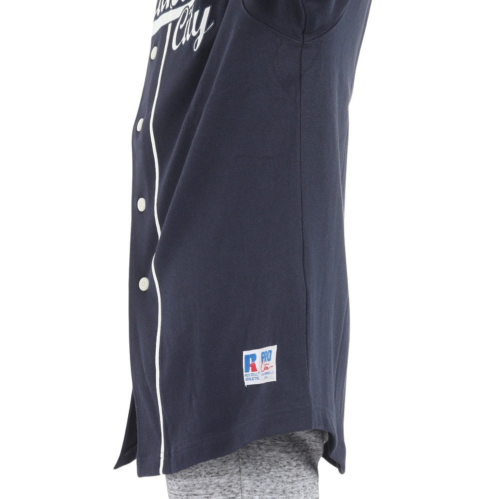ラッセル（RUSSELL）（メンズ）ProCotton ベースボールシャツ RBM24S0005 NVY
