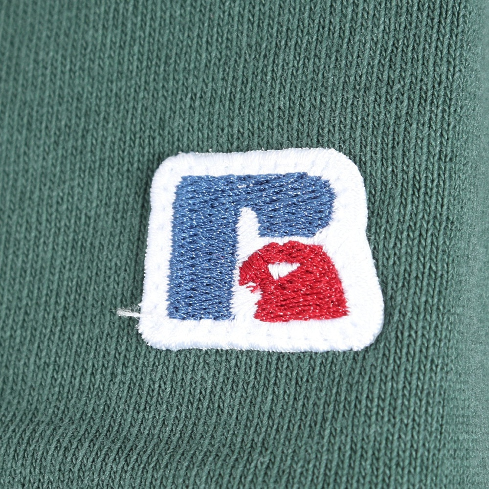 ラッセル（RUSSELL）（メンズ）16/-OE ハーフジップ 半袖スウェットシャツ RBM24S0011 DGRN