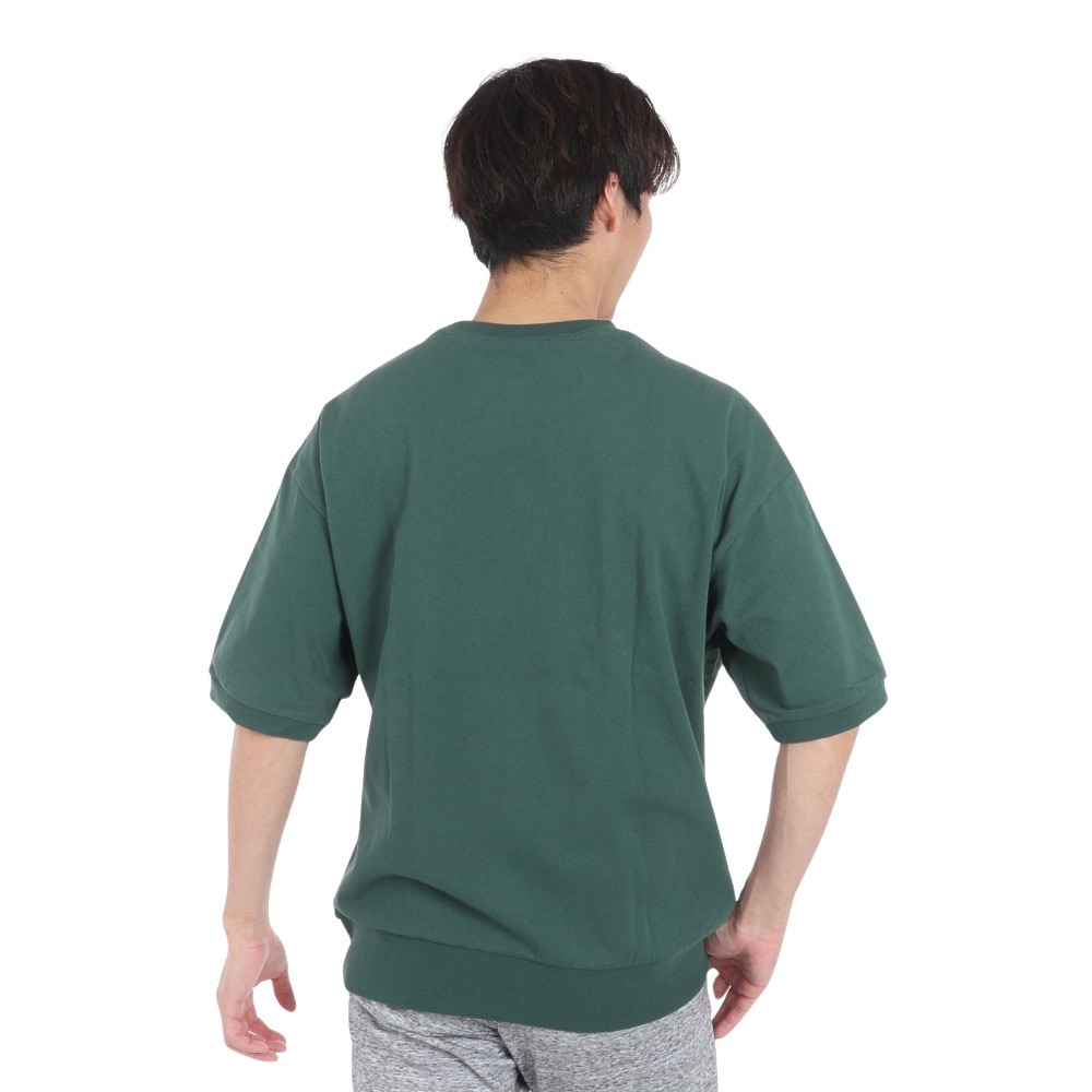 ラッセル（RUSSELL）（メンズ）16/-OEカレッジ スウエット 半袖Tシャツ RBM24S0012 DGRN