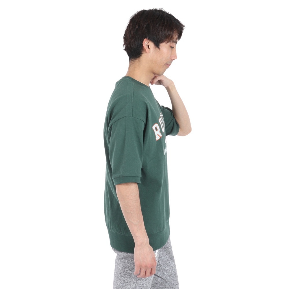 ラッセル（RUSSELL）（メンズ）16/-OEカレッジ スウエット 半袖Tシャツ RBM24S0012 DGRN