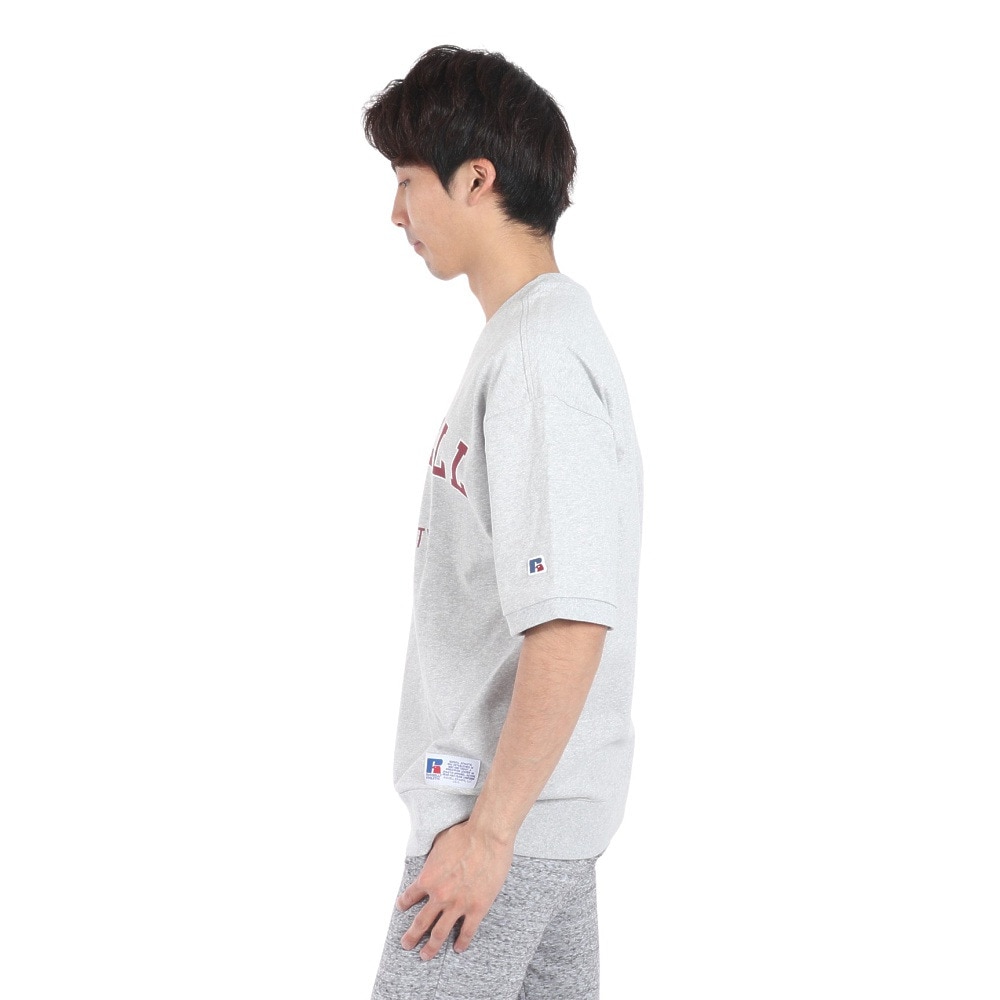 ラッセル（RUSSELL）（メンズ）16/- OE カレッジ スウエット 半袖Tシャツ RBM24S0012 MGRY