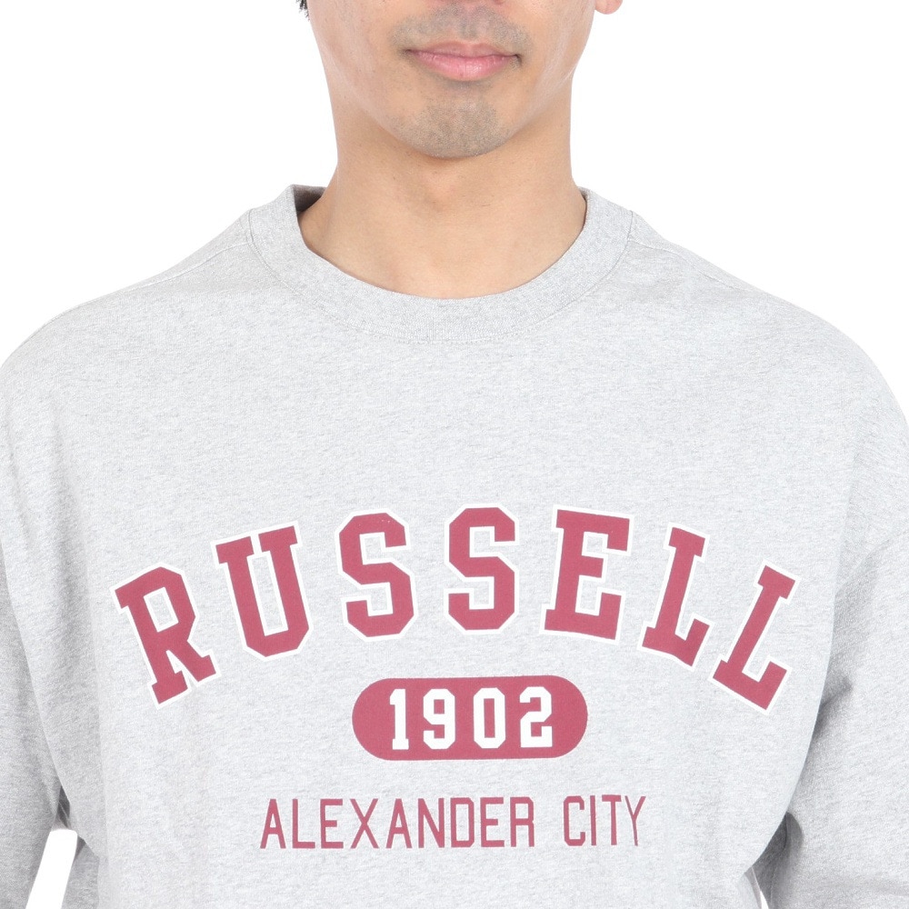 ラッセル（RUSSELL）（メンズ）16/- OE カレッジ スウエット 半袖Tシャツ RBM24S0012 MGRY