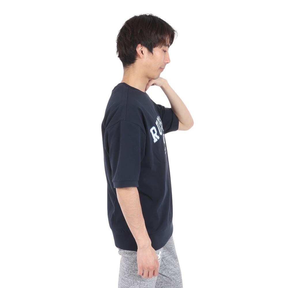 ラッセル（RUSSELL）（メンズ）16/- OE カレッジ スウエット 半袖Tシャツ RBM24S0012 NVY
