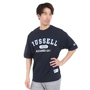 ラッセル（RUSSELL）（メンズ）16/- OE カレッジ スウエット 半袖Tシャツ RBM24S0012 NVY
