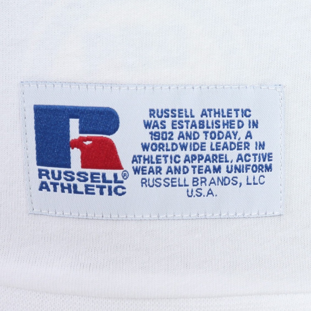 ラッセル（RUSSELL）（メンズ）16/- OE カレッジ スウエット 半袖Tシャツ RBM24S0012 WHT