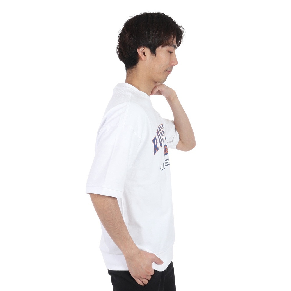 ラッセル（RUSSELL）（メンズ）16/- OE カレッジ スウエット 半袖Tシャツ RBM24S0012 WHT