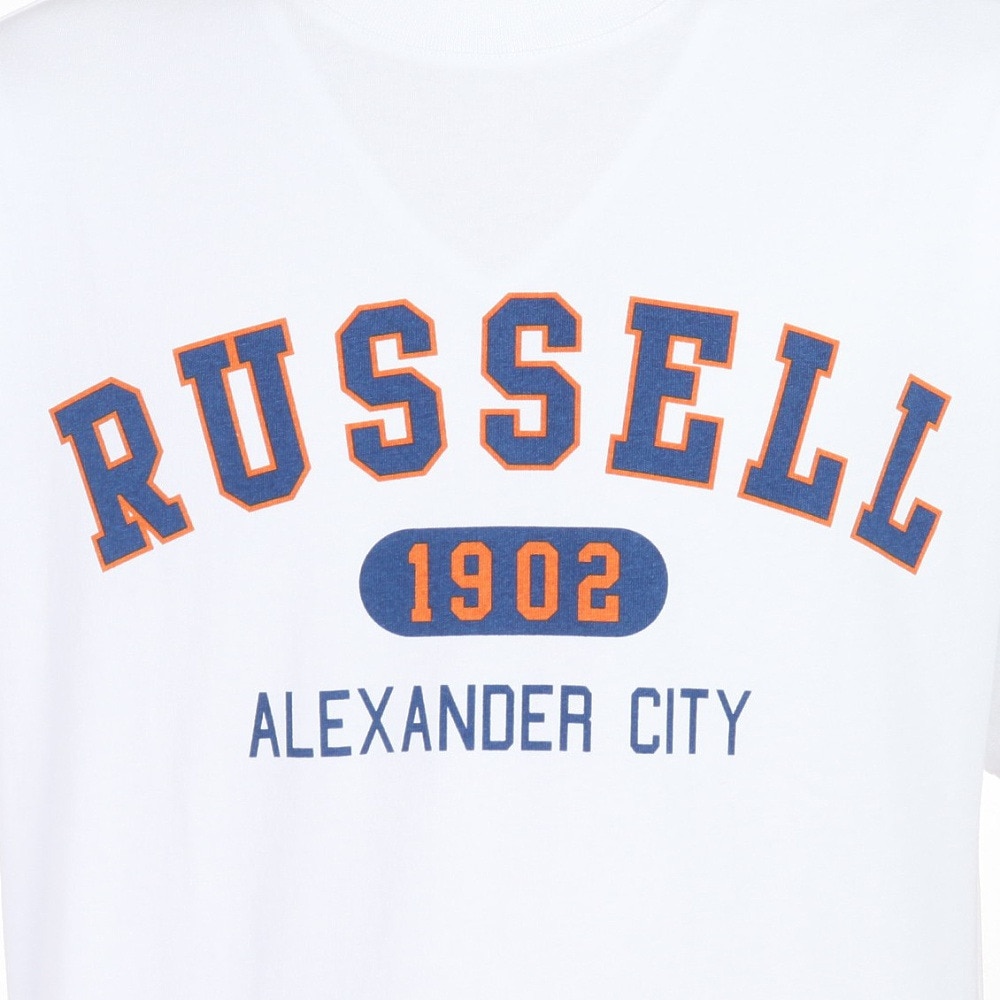 ラッセル（RUSSELL）（メンズ）16/- OE カレッジ スウエット 半袖Tシャツ RBM24S0012 WHT