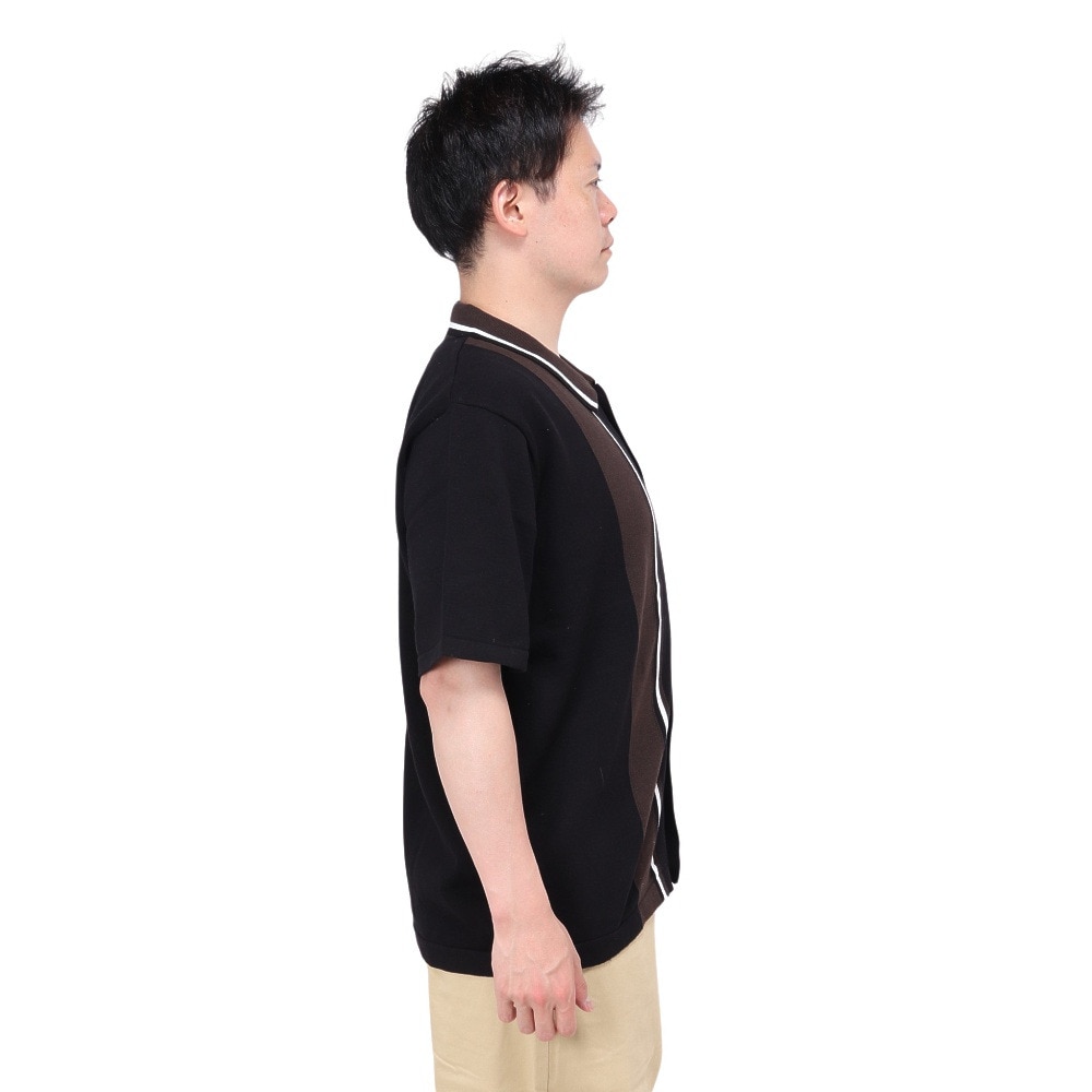 エクストララージ（XLARGE）（メンズ）ライク ニット 半袖 シャツ 101242013009-BLACK