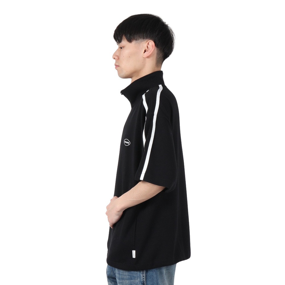 ベンデイビス（BEN DAVIS）（メンズ）半袖ニットソー ハーフジップ 24580044-BLK