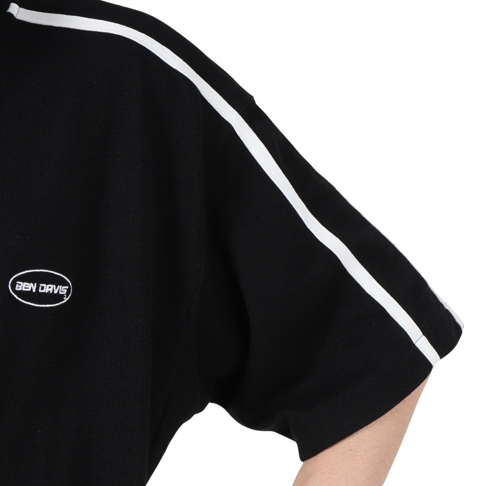 ベンデイビス（BEN DAVIS）（メンズ）半袖ニットソー ハーフジップ 24580044-BLK