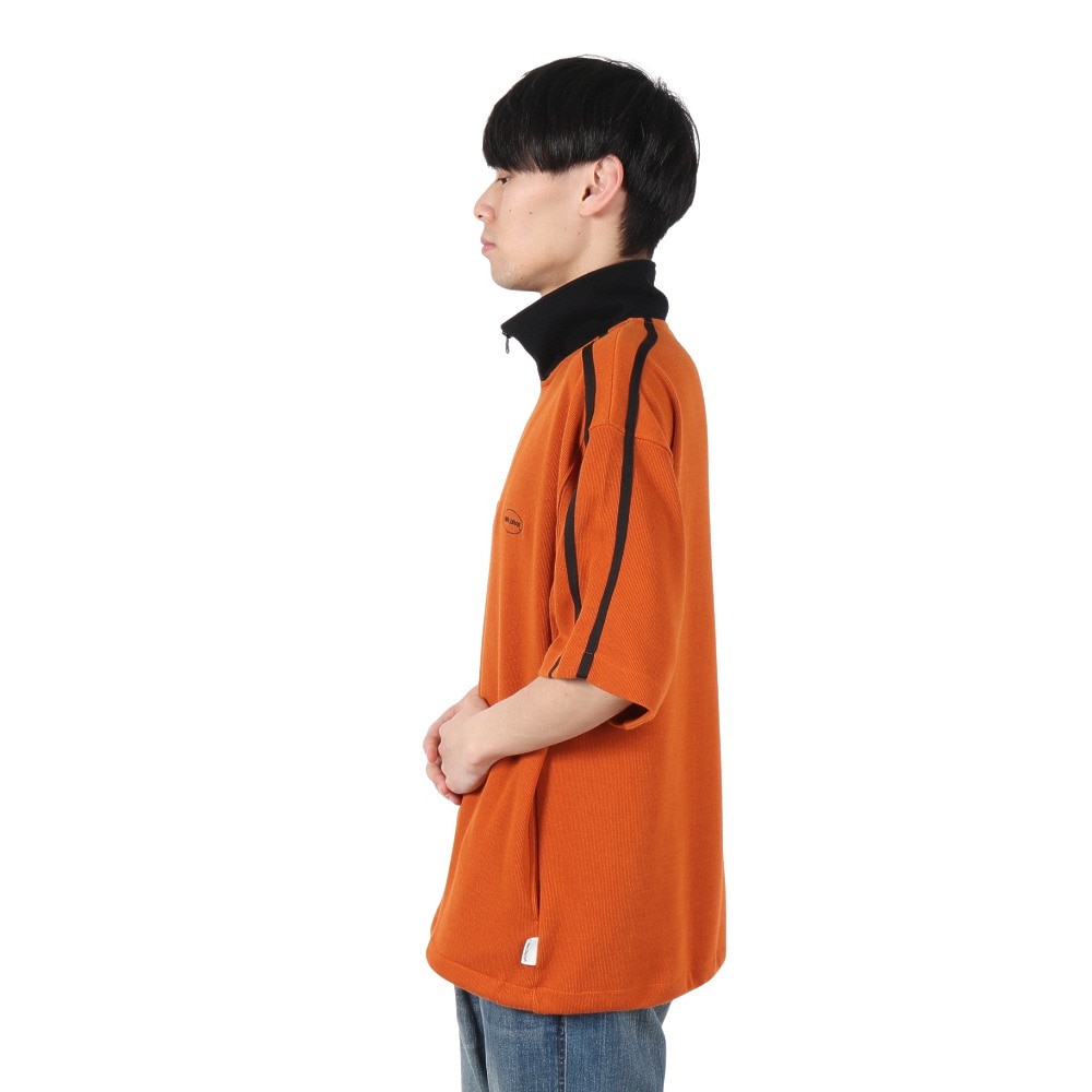 ベンデイビス（BEN DAVIS）（メンズ）半袖ニットソー ハーフジップ 24580044-ORG