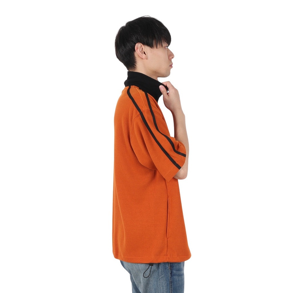 ベンデイビス（BEN DAVIS）（メンズ）半袖ニットソー ハーフジップ 24580044-ORG