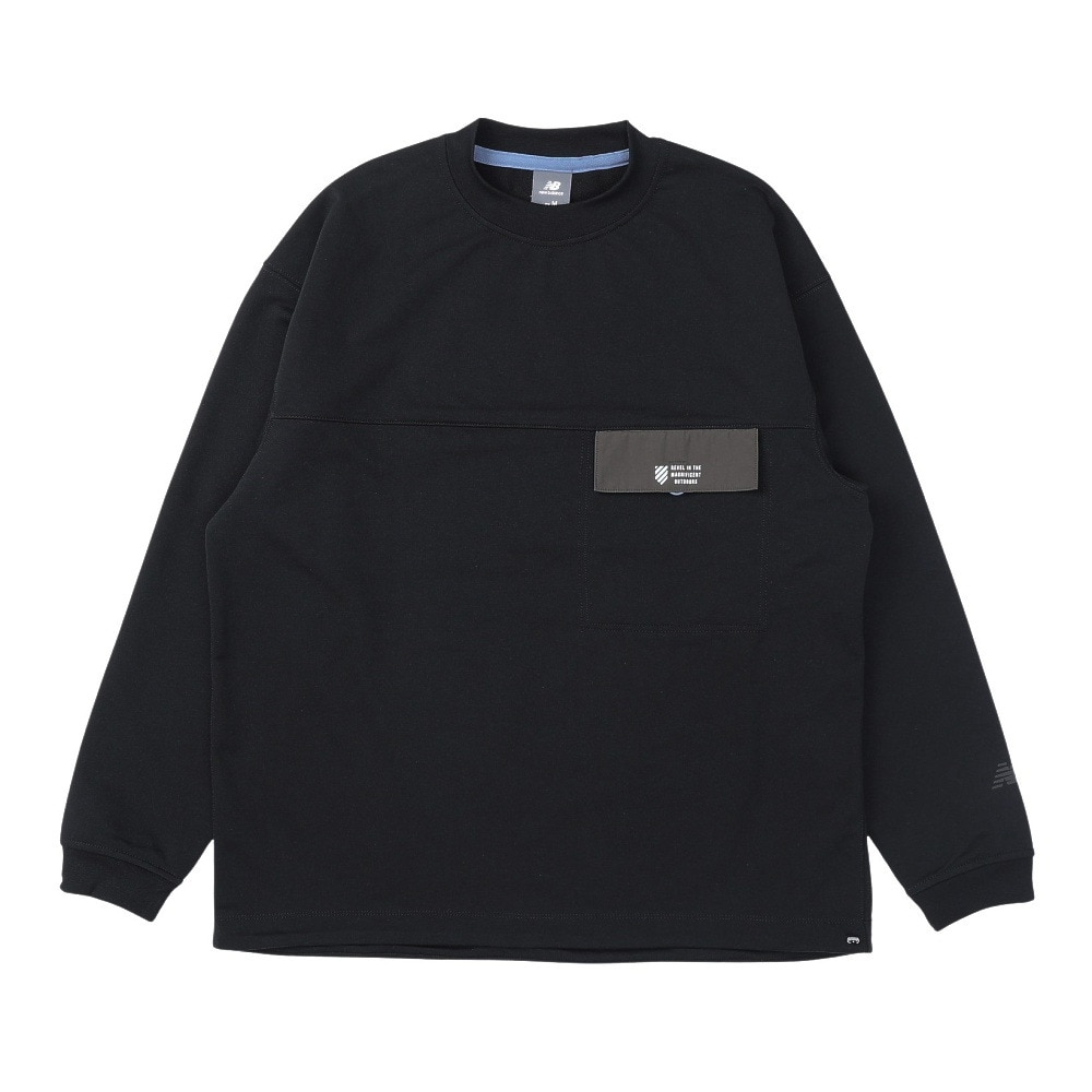 ニューバランス（new balance）（メンズ）OUTDOOR ライトスウェットプルオーバー AMT45737BK