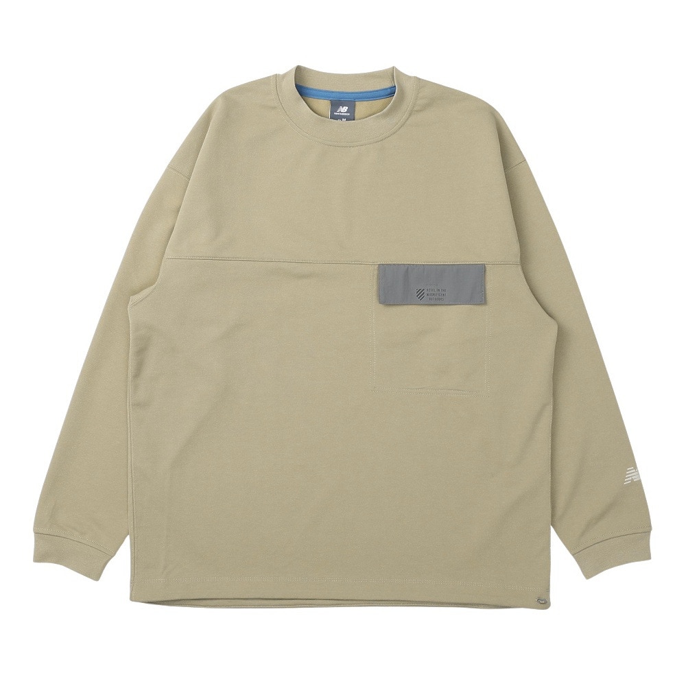 ニューバランス（new balance）（メンズ）OUTDOOR ライトスウェットプルオーバー AMT45737OVN