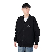 (メンズ)EMBROIDERY スウェット カーディガン 101251013002-BLACK