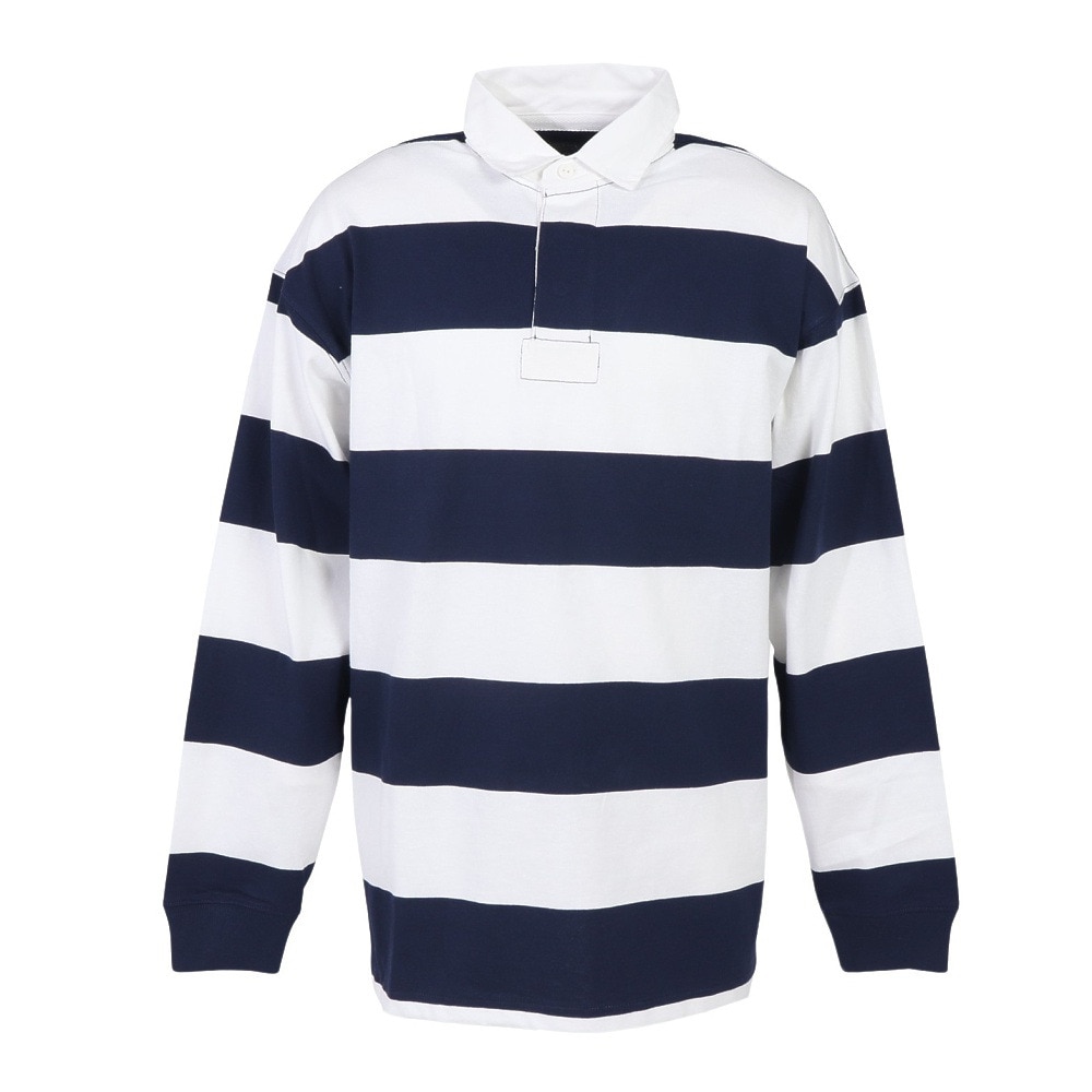 ラルフ ローレン（RALPH LAUREN）（メンズ）ビッグ フィット ストライプド ジャージー ラグビー シャツ MNPOKNI16824253100