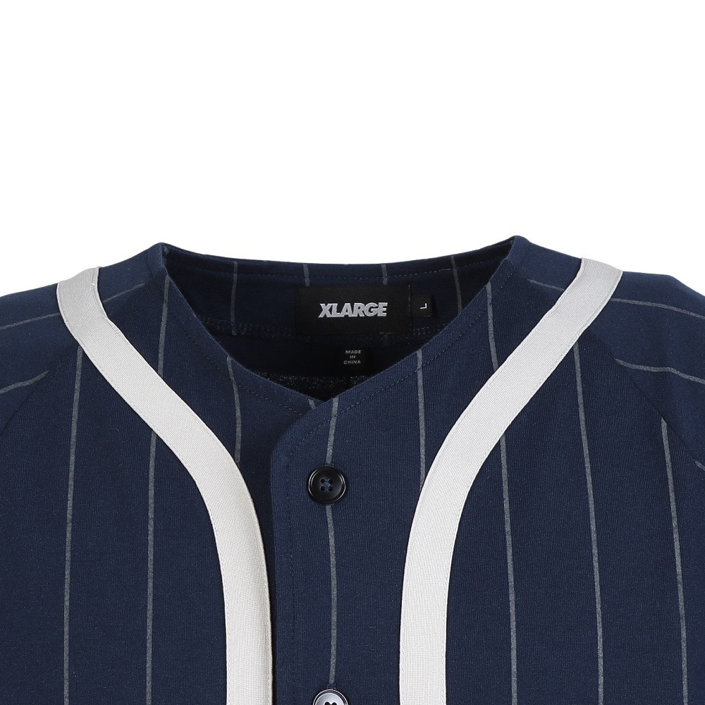 エクストララージ（XLARGE）（メンズ）STUDDED ベースボール ジャージ 101252013005-NAVY