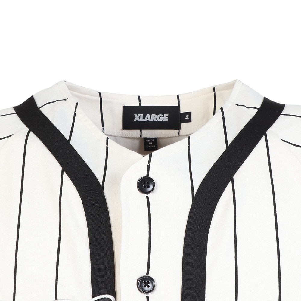 エクストララージ（XLARGE）（メンズ）STUDDED ベースボール ジャージ 101252013005-WHITE