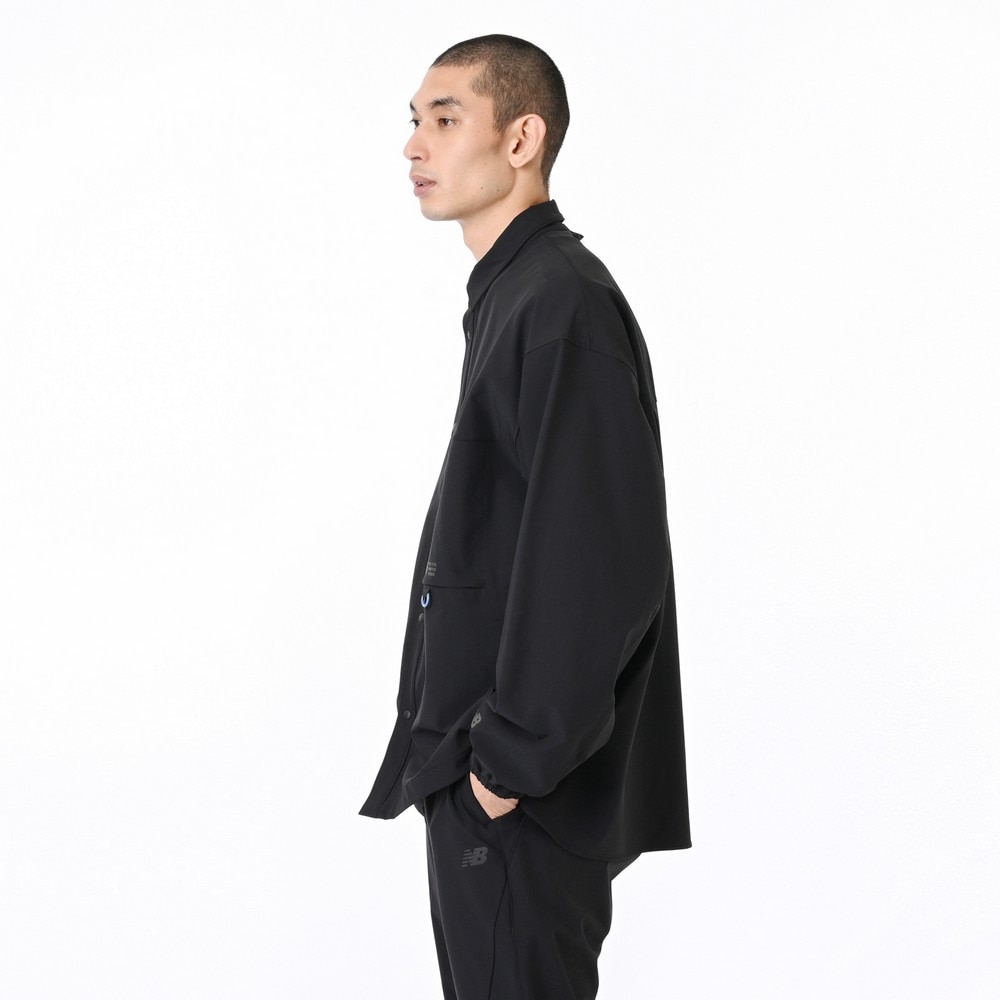 ニューバランス（new balance）（メンズ）ODウーブンロングTシャツ AMT55648BK