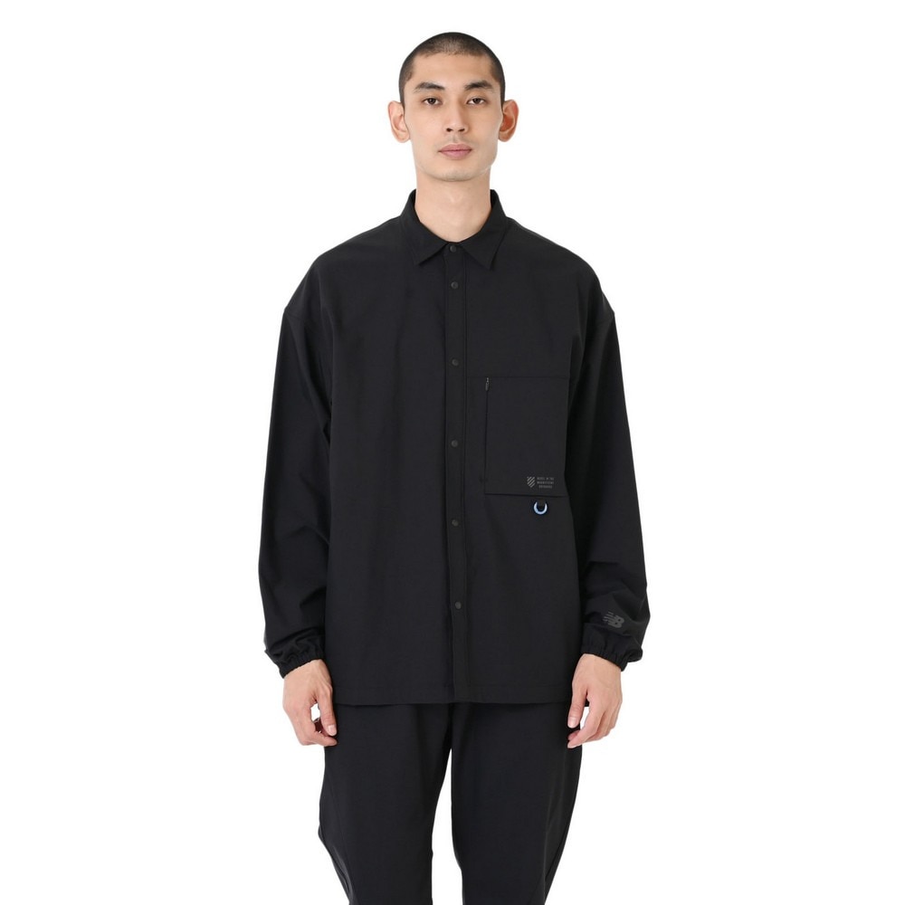 ニューバランス（new balance）（メンズ）ODウーブンロングTシャツ AMT55648BK