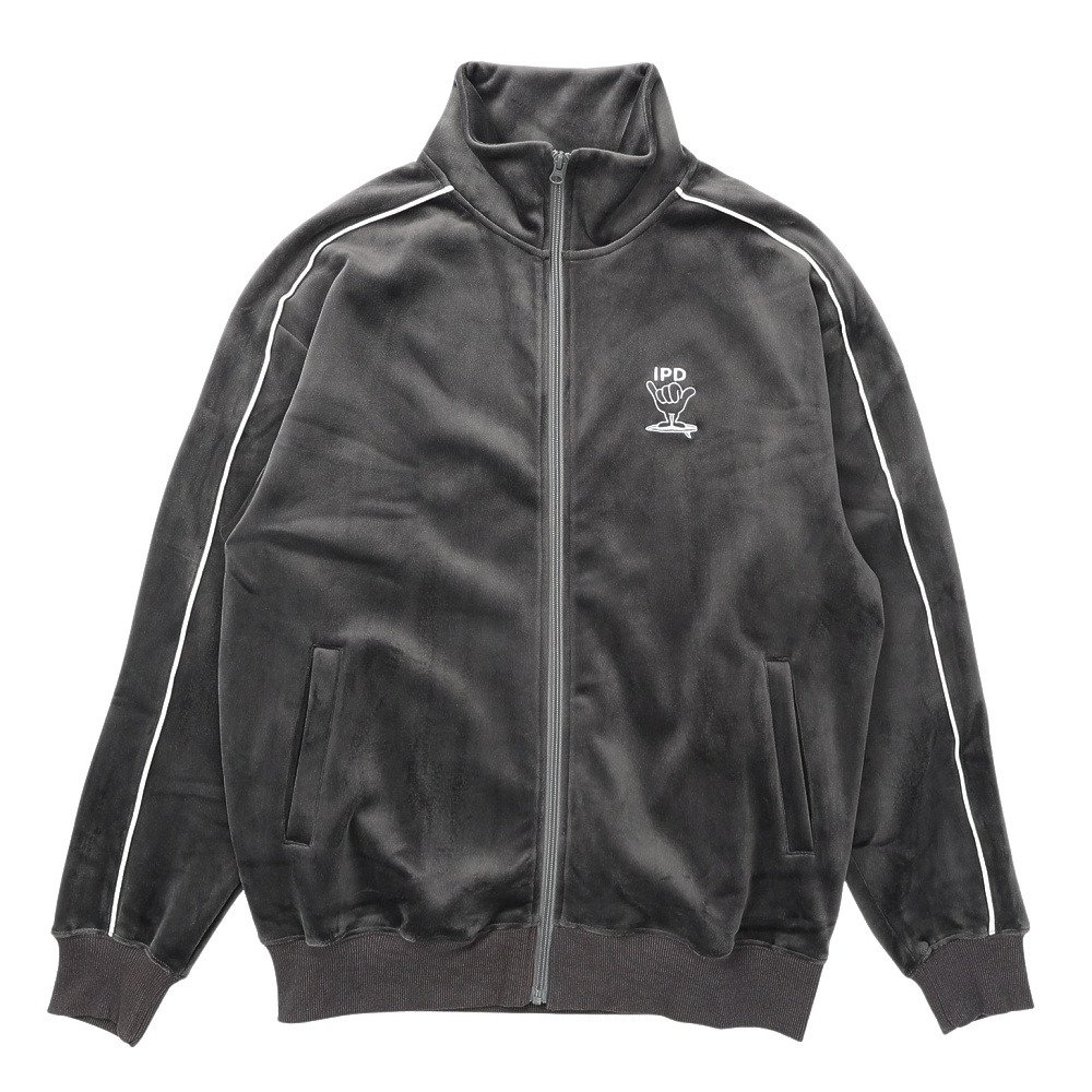 ゆのちゃ様　 Embroidery zipトラックジャケット IPD（IPD）（メンズ）SHAKA ジップアップ ベロア トラックジャケット