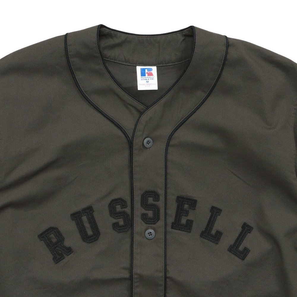 ラッセル（RUSSELL）（メンズ）ツイル ベースボール 半袖シャツ