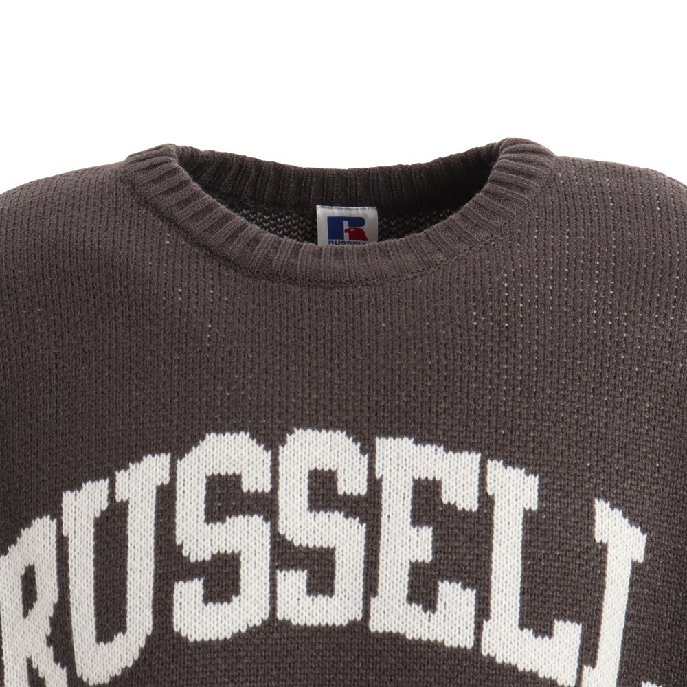 ラッセル（RUSSELL）（メンズ）KNIT CREW COLLEGE セーター RBM22F0009 GRY