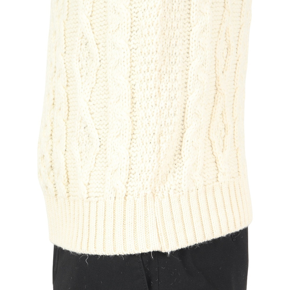 ケリーウーレンミルズ（KERRY WOOLLEN MILLS）（メンズ）アラン ケーブル クルー セーター KW-0002 Pure Aran
