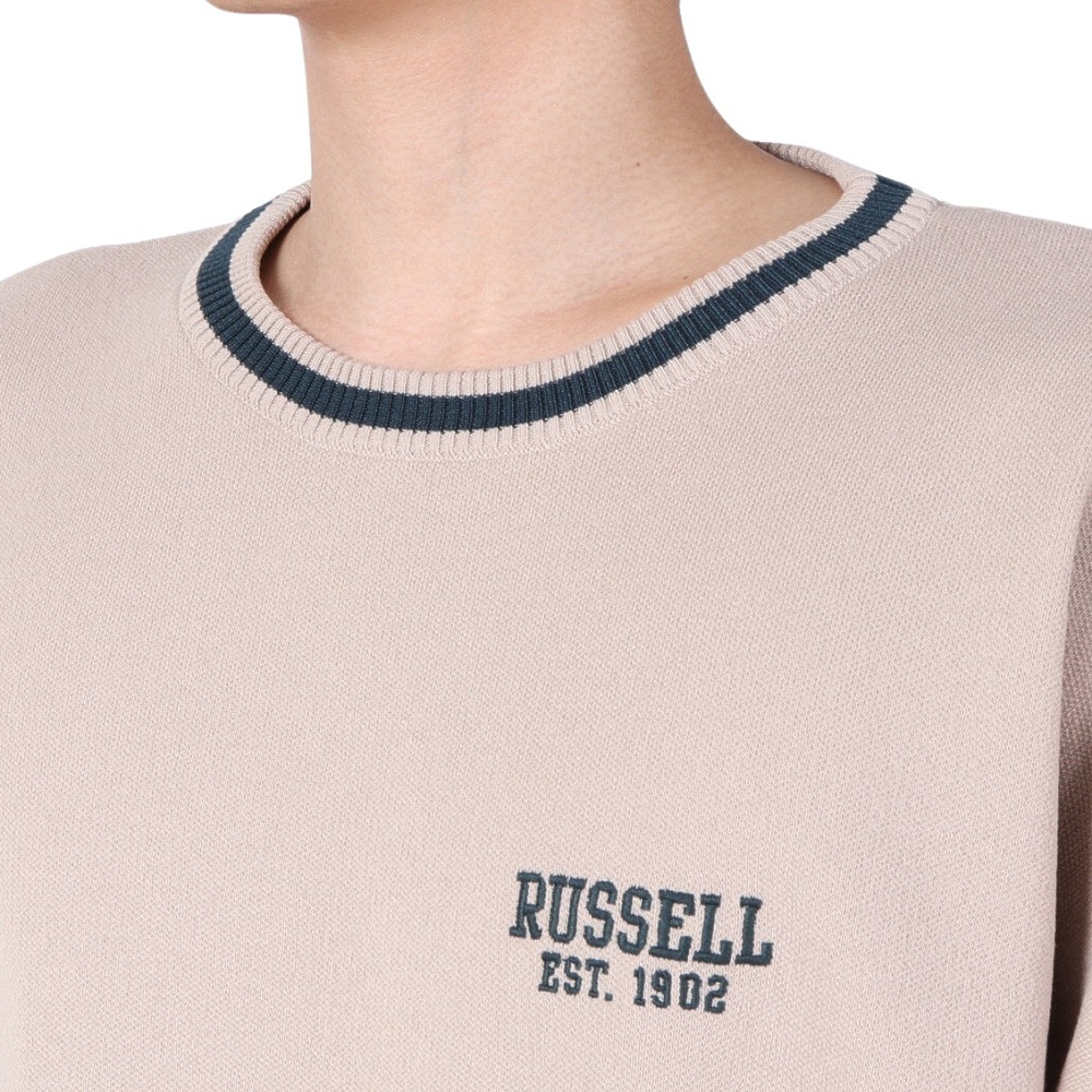 ラッセル（RUSSELL）（メンズ）DryPory クルーネックニット RBM23F0008 LGRY