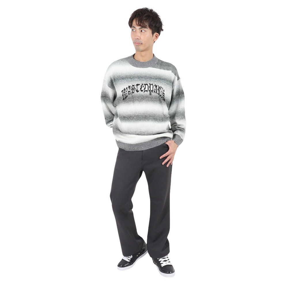 WASTED PARIS（WASTED PARIS）（メンズ）クルーネックニット スウェッターブラーキングダム 2321-07216-01402
