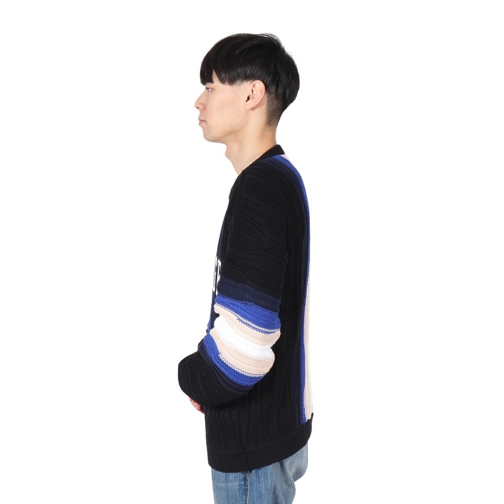エクストララージ（XLARGE）（メンズ）3D クルーネック ニット セーター 101243015003-BLACK