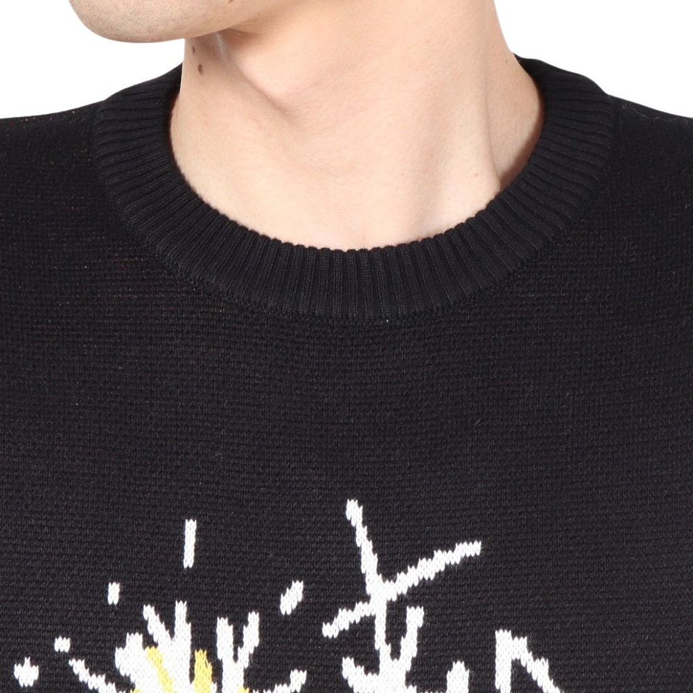エクストララージ（XLARGE）（メンズ）FLAT DYNAMITE クルーネックニット セーター 101243015004-BLACK