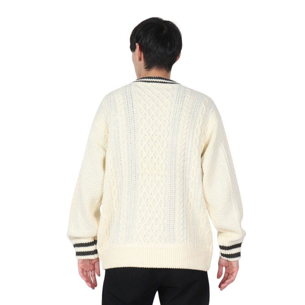 エクストララージ（XLARGE）（メンズ）CABLE クルーネックニット 101244015001-OFF WHITE