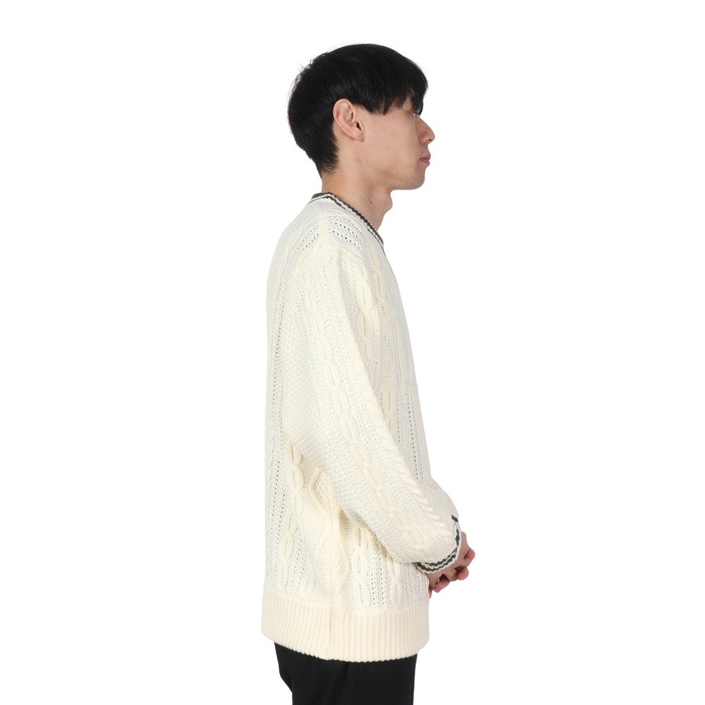エクストララージ（XLARGE）（メンズ）CABLE クルーネックニット 101244015001-OFF WHITE