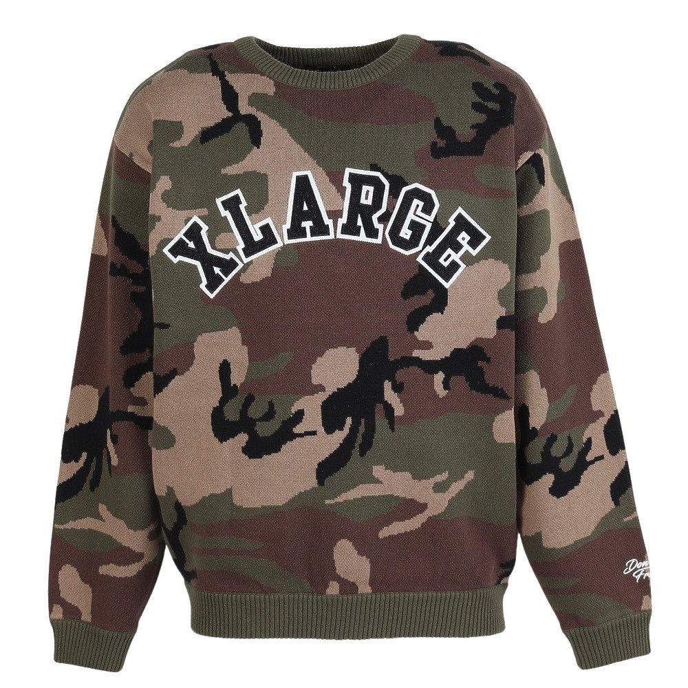 エクストララージ（XLARGE）（メンズ）ARCH ロゴ クルーネックニット