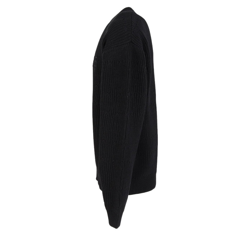 エクストララージ（XLARGE）（メンズ）DEFORMED CABLE クルーネックニット 101253015004-BLACK