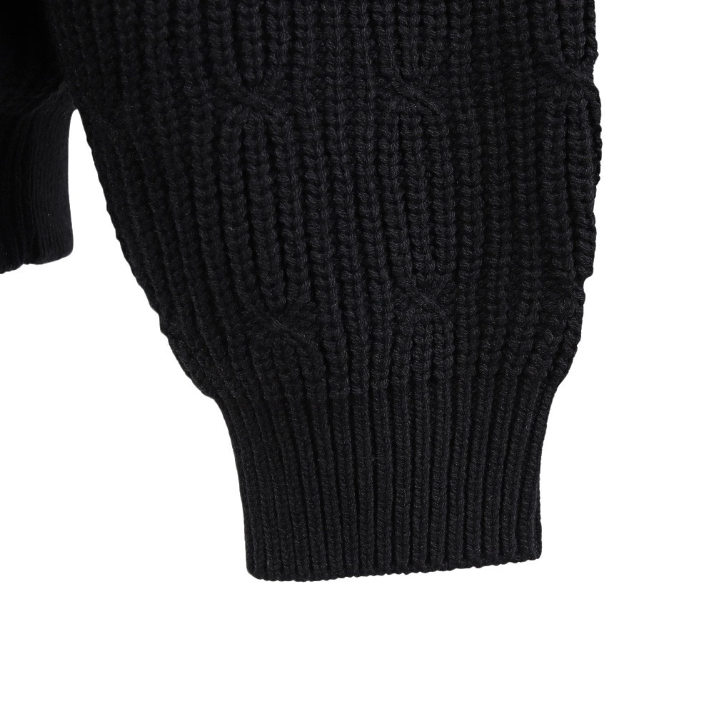エクストララージ（XLARGE）（メンズ）DEFORMED CABLE クルーネックニット 101253015004-BLACK