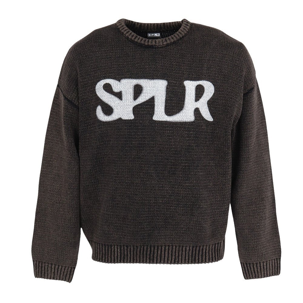 SPLR（SPLR）（メンズ）Dust Washed クルー ニット 2521-18116-01400 