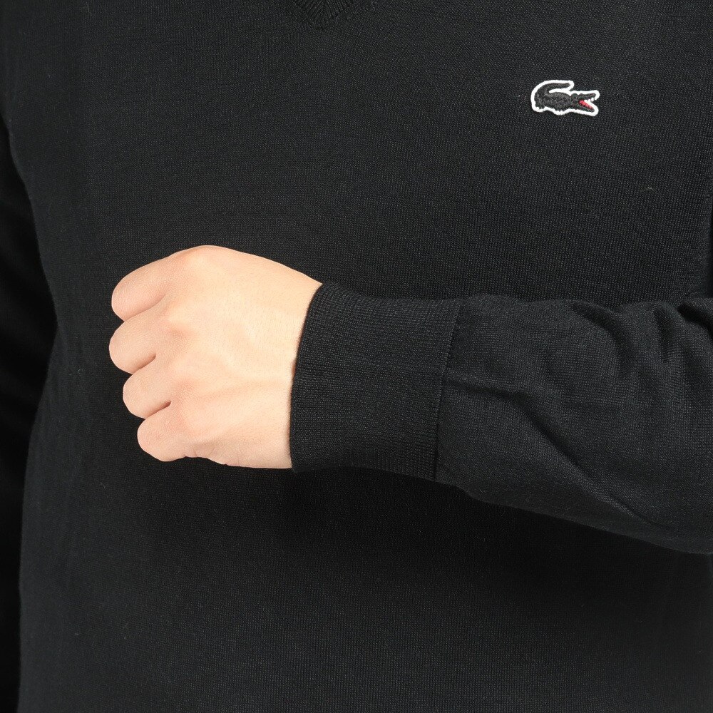 ラコステ（LACOSTE）（メンズ）ウォッシャブルウール Vネックニットセーター AH5809L-031